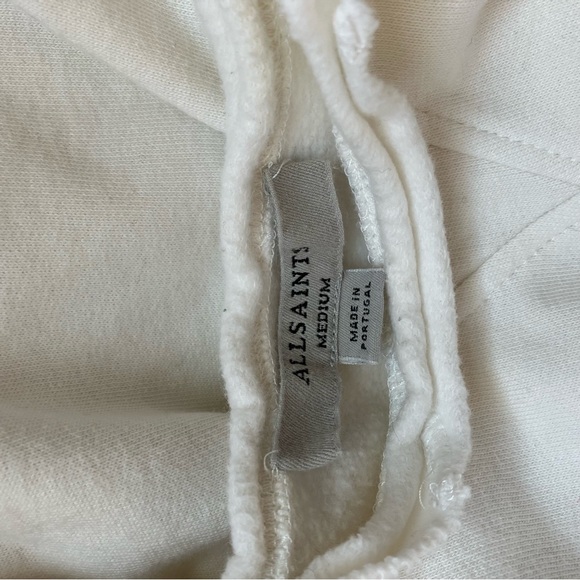 All Saints Women’s White Red Floral Crewneck Sweatshirt size Medium - Picture 6 of 8